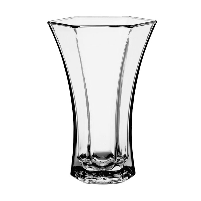 10 3/8'' CLEAR FLARED VASE W/ 6.25