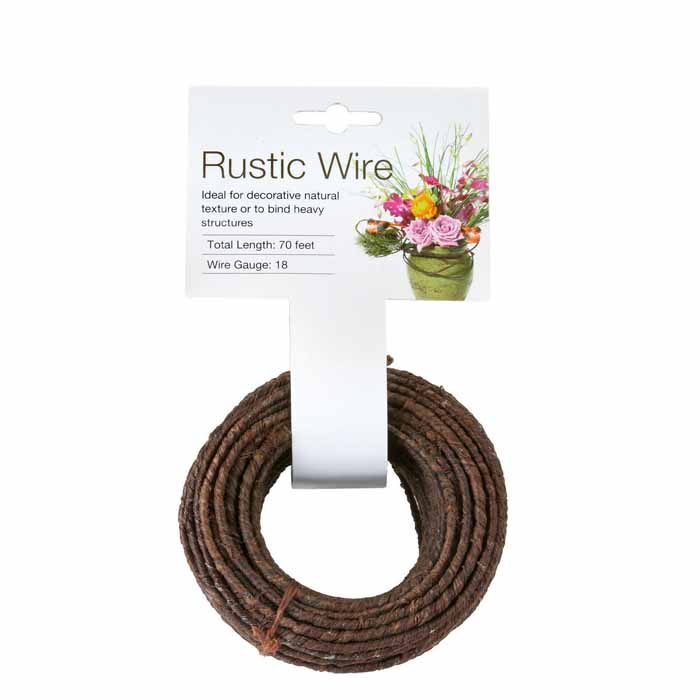 RUSTIC WIRE BROWN 18 GA X 70FT ROLL (02642)