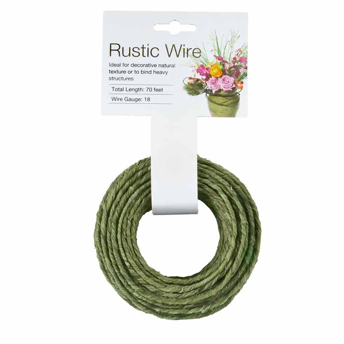 RUSTIC WIRE GREEN 18 GA X 70FT ROLL (02643)